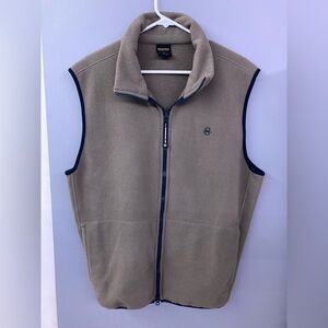 Nautica Large Tan Fleece Vest